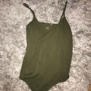 PACSUN army Green bodysuit